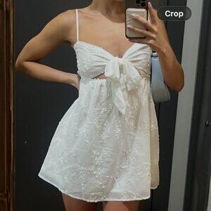 Princess Polly Granno Mini Dress White - Size 2